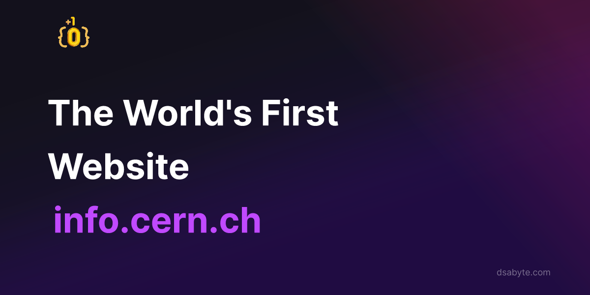 The World's First Website